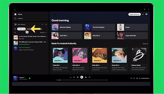 listen to audiobooks on spotify