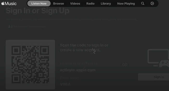 login apple music on xbox