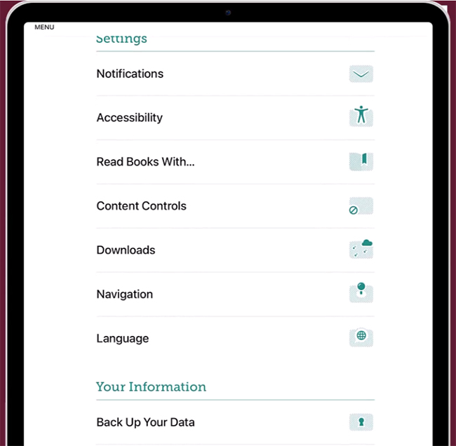 manage automatic download in libby app
