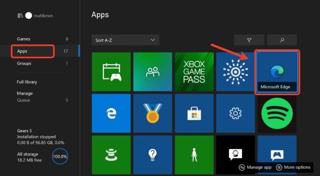 get youtube music on xbox via microsoft edge