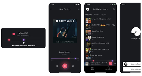 mixonset free dj app that work with apple music