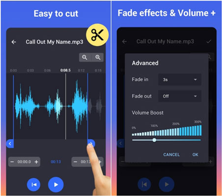 shorten spotify songs on mobile via mp3 cutter and ringtone maker