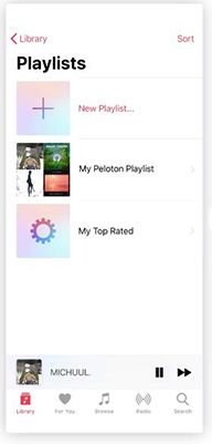 find peloton playlist on apple music