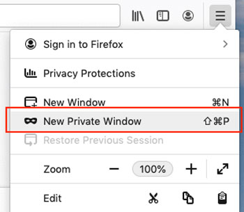 open new private window in firefox to solve spotify web player not working