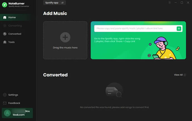 add music to noteburner spotify music converter