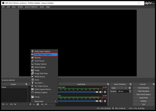obs audio output