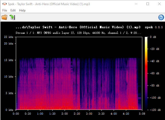 spek check okmusi mp3 music quality