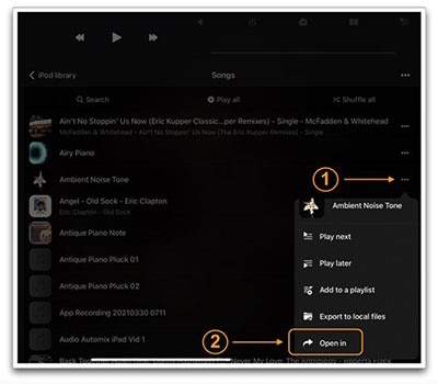 add spotify to djay pro via files