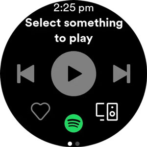 open spotify on wear os