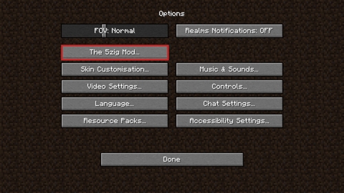 open the 5zig mod