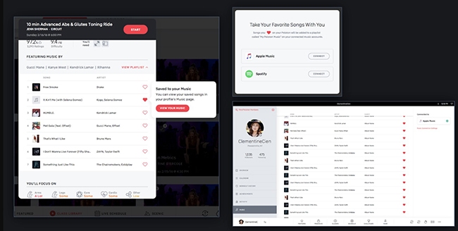 peloton music to spotify appple music