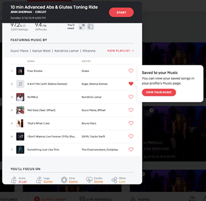 get peloton playlist on apple music
