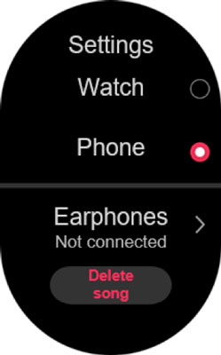 control spotify music from huawei watch