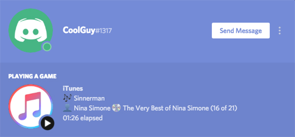 display apple music on discord status