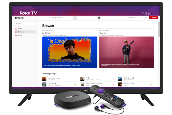 play apple music on roku tv