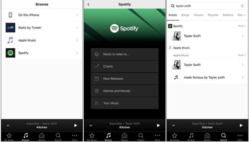 play spotify on sonos app mobile