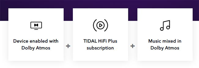 prerequisites to tidal dolby atmos