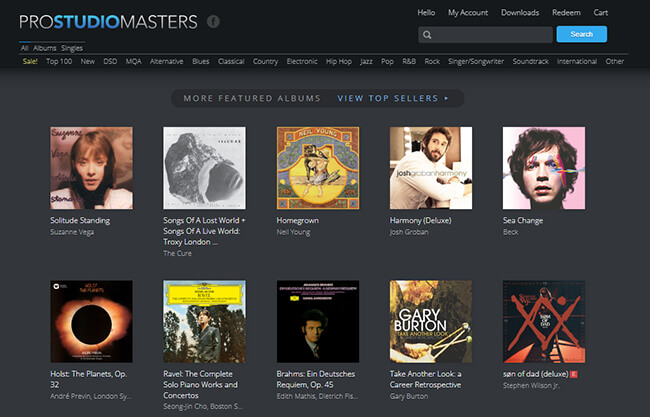 prostudiomasters to buy flac music