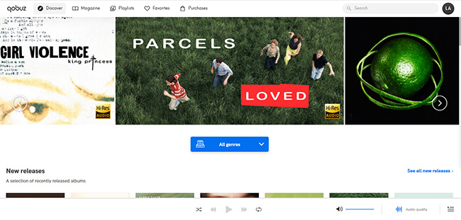 qobuz web player