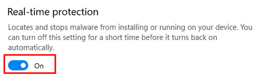 real time protection