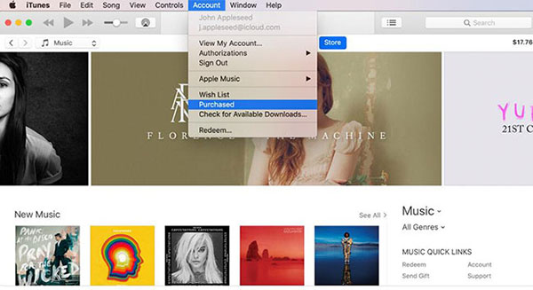 redownload missing itunes movie purchase on computer