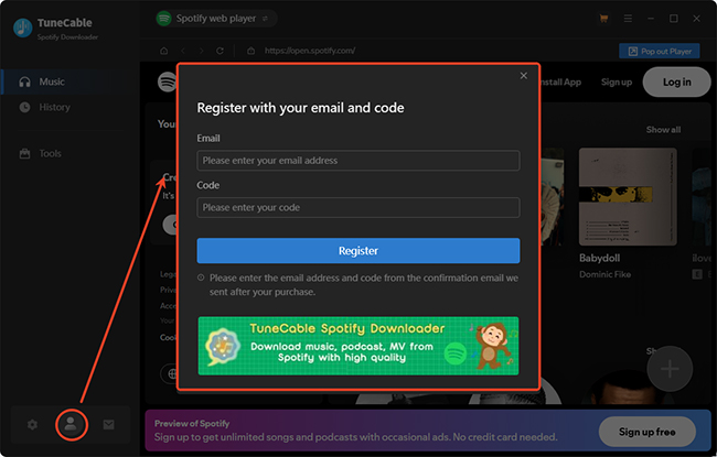 register tunecable spotify music downloader full version