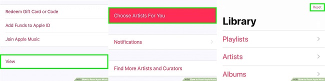 reset apple music android