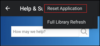 reset application audible android