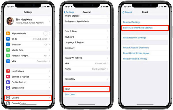 reset iphone to make it work