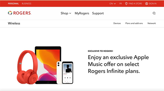 get apple music 6 months free with rogers