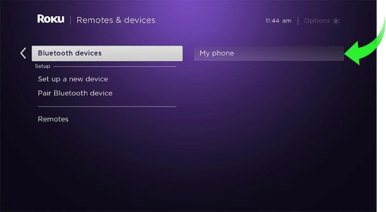 roku bluetooth settings