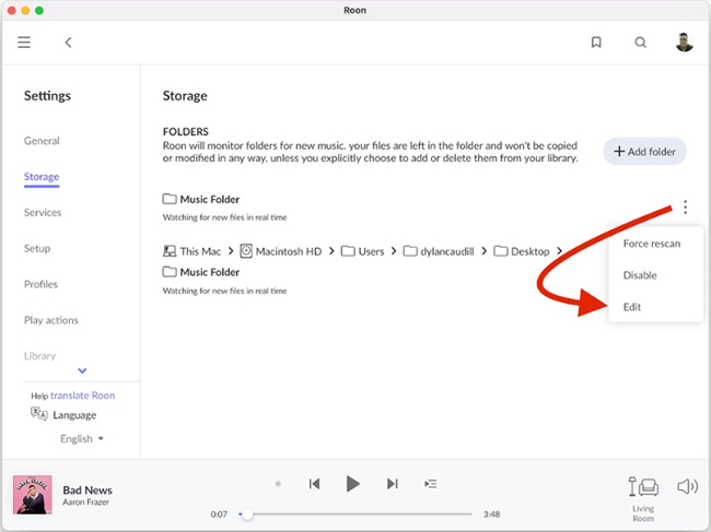 add tidal music to roon
