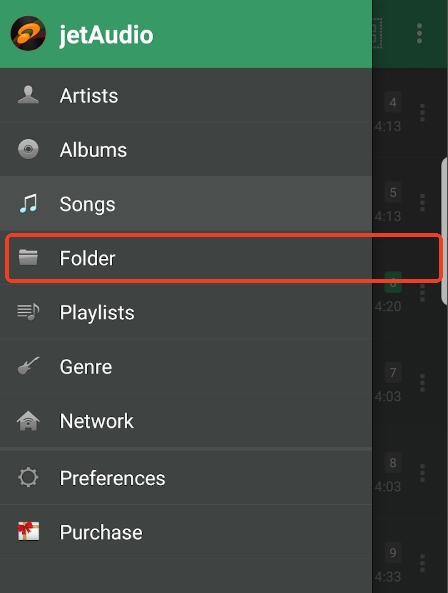 scan folder to add apple music to jetaudio