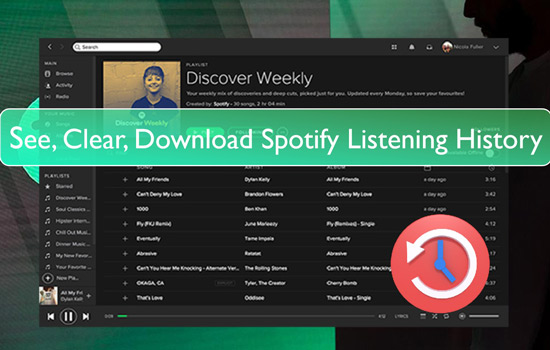 see spotify listening history