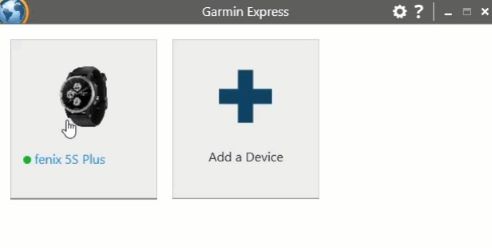 connect garmin watch to garmin express
