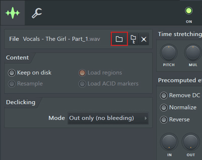 select folder to fl studio