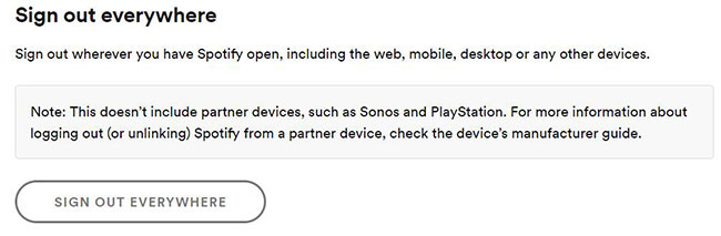 sign out spotify everywhere to fix spotify not playing playlist