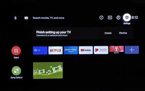 sony tv google play store