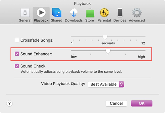 use sound enhancer to make apple music louder on mac