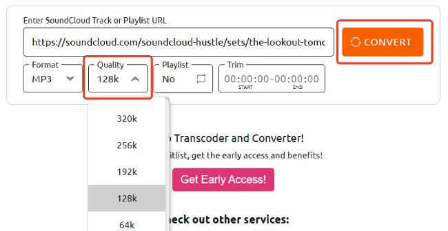 soundclouddlcc customize soundcloud output quality