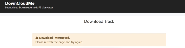 soundcloudme fail to download