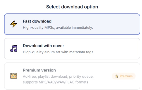 soundcloudmp3 download options