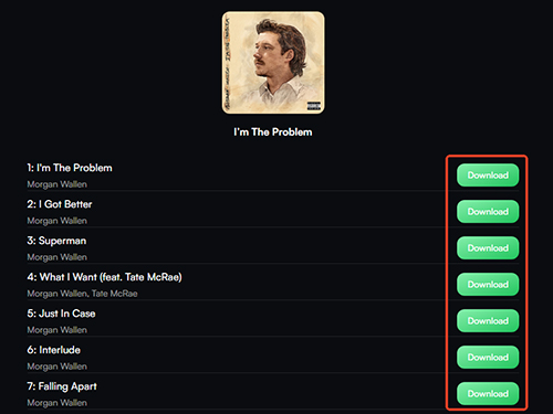 soundloaders spotify downloader generate download link