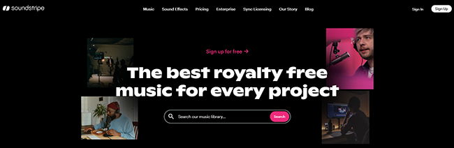 soundstripe unblocked music site