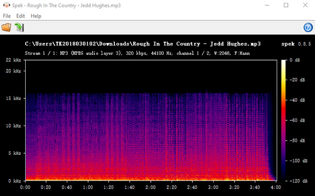 spek check ssbandcampdownloader audio quality