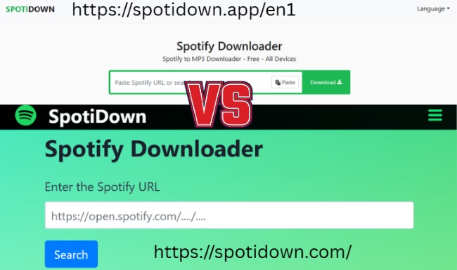 spotidown app vs spotidown com