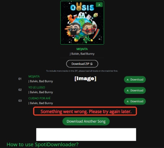 spotidownloader download error