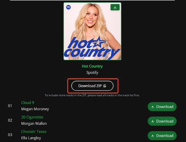 spotidownloader download spotify playlist to zip