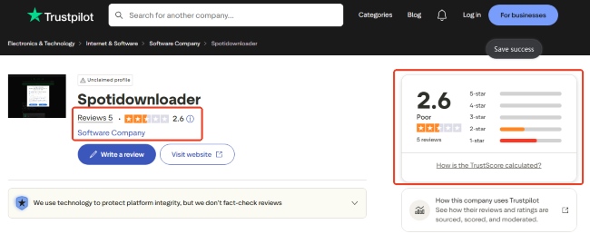 spotidownloader review on trustpilot