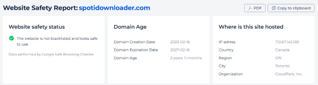 spotidownloader safety status